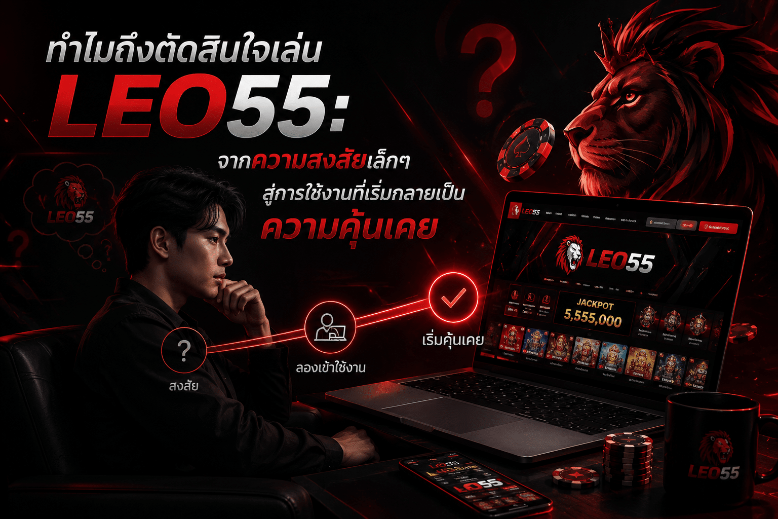 ทำไมถึงตัดสินใจเล่น LEO55: จากความสงสัยเล็กๆ สู่การใช้งานที่เริ่มกลายเป็นความคุ้นเคย